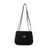 2024 Nueva Moda Bolso de Cadena de Mariposa Diseño Nicho para Mujer Bolso Bandolera de Hombro Versátil Mini Bolso Rojo de Celebridad de Internet