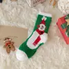 Calcetines navideños de coral polar transfronterizos para mujer, engrosados y cálidos para invierno, calcetines para dormir, calcetines para el hogar, alta elasticidad, no restrictivos, calcetines para padres e hijos