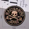 Gran Venta Procesamiento Calavera Bordado Pegatinas de Tela Estilo Punk Accesorios para Ropa Insignias Bordadas por Computadora Parches Pegatinas Accesorios de Joyería