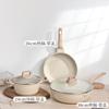 Conjunto de Panelas Transfronteiriço Conjunto de Quatro Peças Doméstico Pedra Médica Panela de Alto Valor para Cozinhar a Vapor e Fritar Tudo-Em-Um Panela Antiaderente Atacado