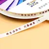 Ventas Directas de Fábrica Cinta Acanalada Blanca de 1.0m Estilo Ins Cinta para Pasteles Cinta para Envolver Regalos Decoración de Ramo en Inglés