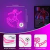 Letrero de Neón de Fútbol para Niñas - Decoración de Pared Deportiva Regulable con Alimentación USB, Regalos Únicos para Chicas Futbolistas Mujeres, Luces de Neón LED para Amigos Dormitorio Universitario Accesorios para Aficionados al Fútbol