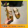 Chique Francês Mary Jane Bico Fechado Meia-Pantufa Feminina Boca Rasa 2026 Nariz de Porco Prata Temperamento Salto Baixo Sapatos de Festa Femininos