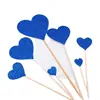Cartão de inserção de terno de amor linda decoração de bolo de aniversário em formato de coração plug-in glitter casal proposta coração de pêssego vermelho plug-in