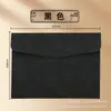 Bolsa de Documentos de Cuero A5 Bolsa de Almacenamiento de Archivos Táctil Bolsa de Archivos para Oficina Corporativa Bolsa de Documentos para Reuniones de Negocios