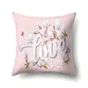 Funda de almohada de poliéster decoración de coche funda de almohada con estampado para el hogar QTP10