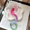 2026 Novo Elegante Aplique de Cabelo Cacheado com Laço Degradê Presilha de Cabelo Asas de Anjo My Little Pony Acessório de Cabelo Trançado