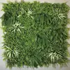 Parede de plantas simulada 100*100, parede de plantas verdes tridimensional, decoração com flores e grama artificiais, fundo verde, parede popular da internet