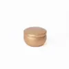 Latas de hojalata para velas de stock listo, cajas redondas de hojalata para dulces, cajas de regalo, latas de hojalata para empaque de té de flores y velas aromáticas, cajas vacías