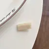 Presilha de Cabelo Doce Estilo Coreano Versátil Acrílico Mini Quadrada Bico de Pato tamanho pequeno Simples Presilha para Franja Lateral