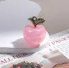 Chapado en Color Gelatina UV Manzana Brillo Resina Fruta Agujero para Colgar Collar Colgante Joyería DIY Accesorios para Colgar Bolsos de Teléfono Móvil