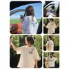 Nuevas camisetas de manga corta para hombre y mujer, tops de media manga sencillos y modernos de estilo coreano para verano, camisetas de marca holgadas casuales y modernas estilo Hong Kong