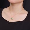 Yilu Silver S925 Sterling Silver Jade Banhado A Ouro Vintage Fashion Entry Luxo Folu Gourd Wheat Ear Pendant Temperamento Pingente de Prata