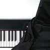 Capa à Prova de Poeira com Cordão para Piano Eletrônico de 88 Teclas, Capa para Teclado Eletrônico de 61 Teclas, Capa Preta de Cobertura Total para Piano Elétrico
