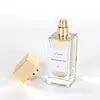 Botella de Perfume Transparente Rectangular 30ml 50ml 100ml Botella de Relleno de Perfume a Presión con Tapa de Clic Botella con Atomizador de Vidrio