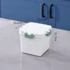 Fiambrera Sellada, Almacenamiento en Refrigerador, Caja de Almacenamiento de Alimentos para Calentar en Microondas, Fiambrera de Múltiples Especificaciones, Caja Cuadrada para Conservar Frescura