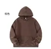 Sudadera con capucha de algodón lavado 300g para Primavera y Otoño, unisex, corte holgado, versátil, color liso