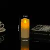 Vela LED Digital Luz de Vela Boca Ondulada Llama Oscilante Luz Artificial de Parafina Atmósfera Boda Confesión Decoración Comida
