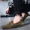 Sapatos Masculinos de Tamanho Grande 2025 Novos Quatro Estações Modernos Simples Slip-On Mocassins Transfronteiriços Outdoor Casuais Sapatos de Dirigir