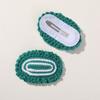Horquilla de lana tejida con flor de fresa cereza de estilo pastoral diy adorno para la cabeza para niños accesorios para el cabello material para horquilla rota al por mayor