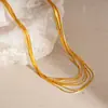 Colar Multi-Camadas Banhado a Ouro 14K Real Novo 2025 Corrente de Clavícula Personalizada Transfronteiriça Europeia e Americana Luxo Acessível Colar de Alta Qualidade