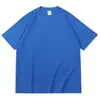 Camiseta 100% Algodón Puro para Mujer, Nuevo Estilo Primavera, Camiseta Casual Clásica de Cuello Redondo y Manga Corta para Parejas, Versión para Hombre Disponible en Stock, Logo Personalizable