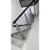 Corrimãos de escada, guarda-corpos de mezanino interno, guarda-corpos de varanda, escadas de vilas duplex, design simples, atacado a partir de uma peça