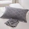 Un Par de Fundas de Almohada de Felpa de Algodón para Hombres, Anti-Grasa de Cabeza, Gasa de Algodón Puro, Fundas de Almohada Antiguas, Fundas de Almohada Antideslizantes y que no se caen