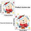 Lindos Animales Navideños de Dibujos Animados, Pingüinos, Regalos de Árbol de Navidad, Pegatinas para Inodoro, Decoración del Hogar para Baño, Pegatinas de Pared Impermeables