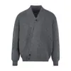 Cardigan de tricô casual, macio e aconchegante para homens e mulheres, jaqueta para casais, corte clean, outono e inverno, peça solta relaxada e sofisticada