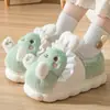 Nuevas Zapatillas de Algodón de Conejo de Gama Alta para Invierno 2025 para Calidez y Protección contra el Frío, Adecuadas para Uso en Interiores y Exteriores, Zapatos de Algodón de Dibujos Animados