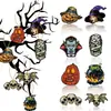 Decoración de Pancarta de Halloween en Tabla de Madera, Colgante para Evento de Fiesta, Casa Embrujada, Decoración de Patio de Casa y Jardín