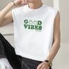 2026 Estilo Nuevo Camiseta sin Mangas de Algodón Puro Chaleco para Hombre Verano Holgado Fitness Baloncesto Vallas Chaleco Deportivo Blanco