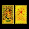 Estátua de Buda, Cartão de Buda Portátil de Metal, Bodhisattva Guanyin, Bodhisattva Ksitigarbha, Cartão Portátil de Paz com Impressão Personalizada, Cartão Dourado