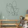 Figuras Modernas Minimalistas Desenhos de Palito Quarto Mesa de Cabeceira Sala de Estar Entrada Adesivos Decorativos Transfronteiriço AliExpress Geração