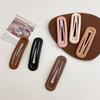 Pinza Ovalada de Metal Mate para BB, Pinza Lateral para el Cabello, Pinza para la Parte Posterior de la Cabeza para Cabello Suelto y Flequillo, Pinza Rectangular Versátil