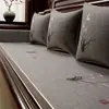 Fundas de cojín de sofá de caoba de alta gama hechas a medida de nuevo estilo chino, cojines especiales y almohadillas para asientos para muebles de madera maciza de estilo chino y camas Luo Han