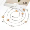 Cadena de Cintura Metálica Decorada con Conchas de Gama Alta Accesorios para Vestido de Niña Cuerda Delgada de Flor para Jeans Cinturón para Mujer