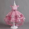 Vestido Navideño para Niñas, Vestido de Princesa Infantil con Lentejuelas y Falda Larga, Vestido de Nuevo Estilo para Niños Mayores, Vestido de Gala para Cumpleaños
