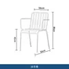 Conjunto de Mesa y Sillas Metálicas para Comedor en Terraza de Villa al Aire Libre, Conjunto de Mesa y Sillas para Patio de Ocio y Jardín, Conjunto de Mesa y Sillas de Té para Hotel y Restaurante