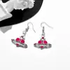 Transfronterizo Aliexpress Más Vendido Moda Europea y Americana Versátil Forma de Corazón Goteo de Aceite Acero Inoxidable Juego de Collares Venta al por Mayor