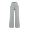 Primavera y verano 2025 nueva moda versátil cintura alta adelgazante deportivo casual pantalones chica hot sueltos pantalones de pierna ancha pantalones nube para mujer