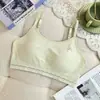 Nova Roupa Íntima para Meninas Estudantes do Ensino Fundamental e Médio Sutiã de Alça Tipo Tubo Anti-deslizamento Com Copo Fixo Respirável de Papel