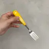 Colher de Aço Inoxidável 304, Talheres Infantis com Aparência de Desenho Animado, Colher para Comida de Bebê, Colher de Lingote, Colher para Comer, Colher de Sopa
