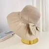 Sombrero de Pescador Transpirable de Verano con Protección Solar para Mujer, con Costuras de Pedrería y Diseño Hueco, Sombrero para Viajes al Aire Libre, Vacaciones y Playa