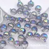 16 mm de alto transparente chapado UV multicolor multicolor corte múltiple planeta disco cuentas colgantes material para joyería hecha a mano DIY accesorios de cuentas