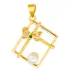 Colgante azul antiguo de gota de oro para quemar aceite con cuentas, dios de la riqueza, atrapasueños, cuentas de flores, cuentas de tambor, accesorios DIY, transporte de joyería