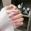Ice bowknot unha joias tridimensionais versátil doce estilo fada geleia cor gradiente decorações de unhas borboleta