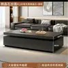 Mueble de TV de doble capa de madera maciza para sala de estar, nuevo modelo 2026, combinación moderna y simple de mesa de café y mueble de TV para apartamento pequeño