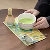 Juego de Cerámica para Tazón de Matcha Estilo Japonés para Preparar Matcha, Batidor de Bambú, Pincel de Matcha, 100 Púas, Caja de Regalo Ceremonia del Té Dinastía Song